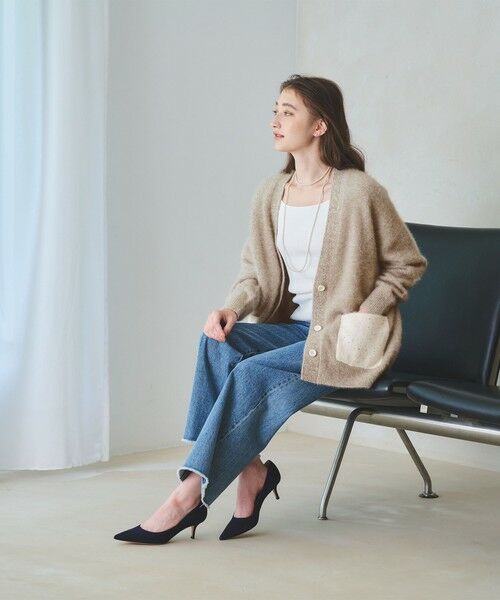 UNITED ARROWS / ユナイテッドアローズ カーディガン・ボレロ | フォックスカシミヤ スパンコール ミドル カーディガン | 詳細23