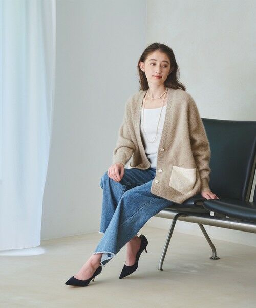 UNITED ARROWS / ユナイテッドアローズ カーディガン・ボレロ | フォックスカシミヤ スパンコール ミドル カーディガン | 詳細24