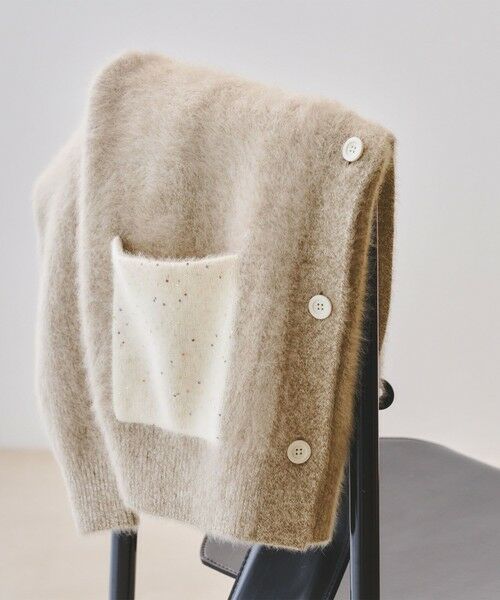 UNITED ARROWS / ユナイテッドアローズ カーディガン・ボレロ | フォックスカシミヤ スパンコール ミドル カーディガン | 詳細25