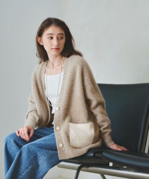 UNITED ARROWS / ユナイテッドアローズ カーディガン・ボレロ | フォックスカシミヤ スパンコール ミドル カーディガン | 詳細22
