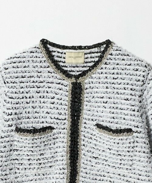 UNITED ARROWS / ユナイテッドアローズ カーディガン・ボレロ | ツイードライク ニットカーディガン | 詳細9