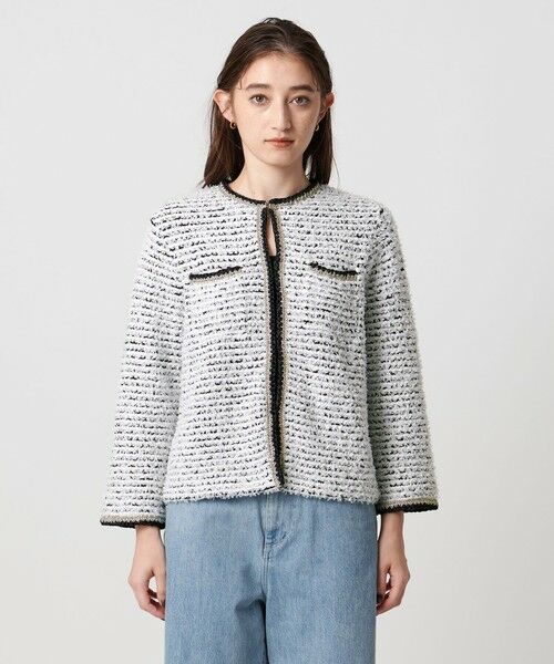 UNITED ARROWS / ユナイテッドアローズ カーディガン・ボレロ | ツイードライク ニットカーディガン | 詳細4
