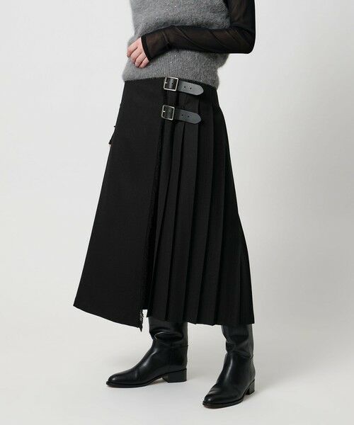 UNITED ARROWS / ユナイテッドアローズ ロング・マキシ丈スカート | 【別注】＜O’NEIL of DUBLIN＞プリーツ ロング スカート ブラック | 詳細1