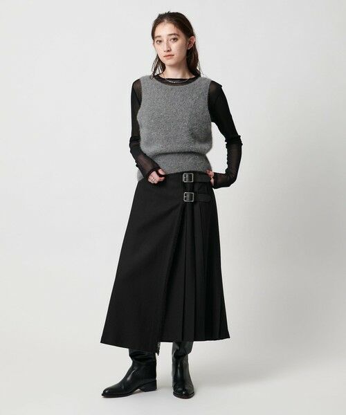 UNITED ARROWS / ユナイテッドアローズ ロング・マキシ丈スカート | 【別注】＜O’NEIL of DUBLIN＞プリーツ ロング スカート ブラック | 詳細3