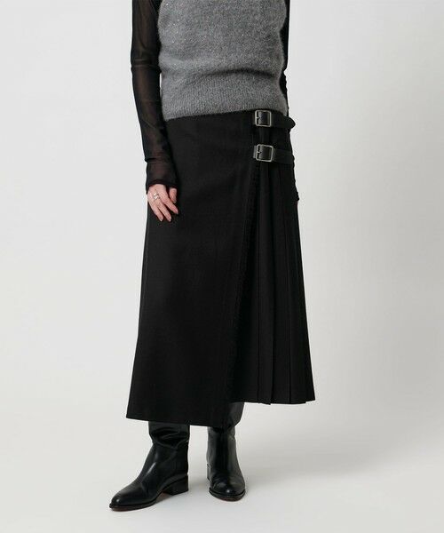 UNITED ARROWS/ユナイテッドアローズ 【別注】<O'NEIL of DUBLIN>プリーツ ロング スカート ブラック BLACK L(12) UNITED ARROWS/ユナイテッドアローズ 【別注】<O'NEIL of DUBLIN>プリーツ ロング スカート ブラック BLACK L(12)