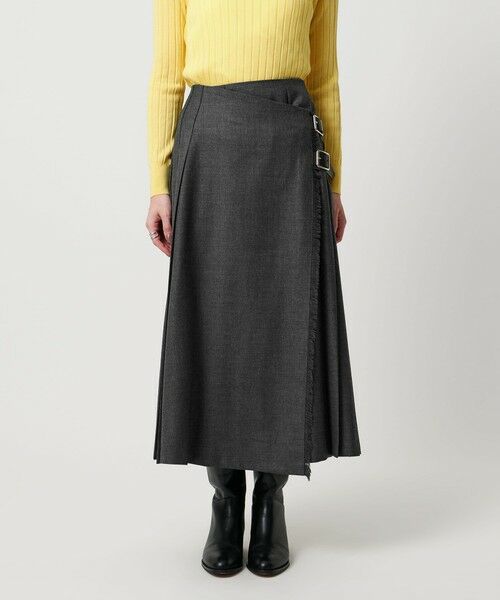 UNITED ARROWS / ユナイテッドアローズ ロング・マキシ丈スカート | 【別注】＜O’NEIL of DUBLIN＞プリーツ ロング スカート グレー | 詳細4