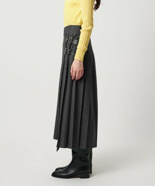 UNITED ARROWS / ユナイテッドアローズ ロング・マキシ丈スカート | 【別注】＜O’NEIL of DUBLIN＞プリーツ ロング スカート グレー | 詳細5