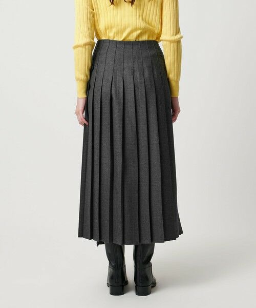 ユナイテッドアローズ　O’NEIL OF DUBLIN ロングプリーツスカート 別注】＜O'NEIL of DUBLIN＞プリーツ ロング スカート ブラック