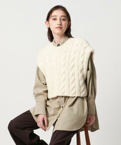 UNITED ARROWS / ユナイテッドアローズ ベスト | ＜SACRA＞ケーブル ニット ベスト