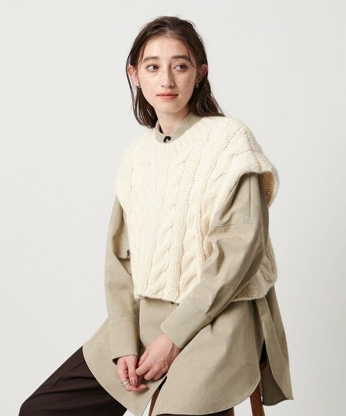 UNITED ARROWS / ユナイテッドアローズ ベスト | ＜SACRA＞ケーブル ニット ベスト | 詳細2