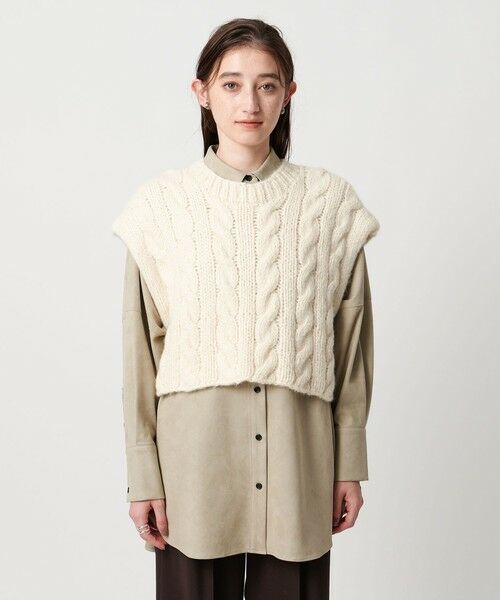 UNITED ARROWS / ユナイテッドアローズ ベスト | ＜SACRA＞ケーブル ニット ベスト | 詳細3