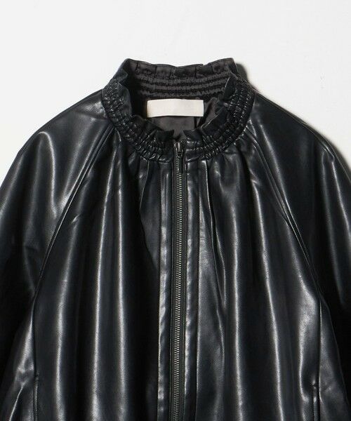UNITED ARROWS / ユナイテッドアローズ ブルゾン | ＜Marilyn Moon＞レザー ライク ギャザー ブルゾン | 詳細2