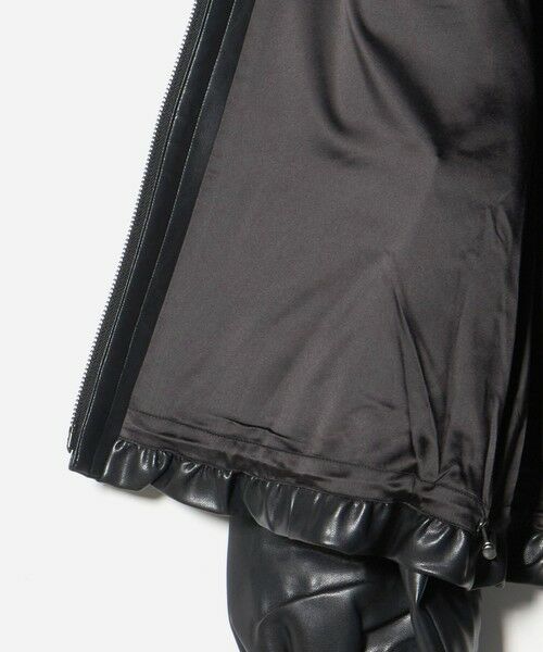 UNITED ARROWS / ユナイテッドアローズ ブルゾン | ＜Marilyn Moon＞レザー ライク ギャザー ブルゾン | 詳細3