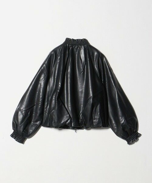 UNITED ARROWS / ユナイテッドアローズ ブルゾン | ＜Marilyn Moon＞レザー ライク ギャザー ブルゾン | 詳細1