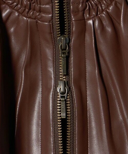 UNITED ARROWS / ユナイテッドアローズ ブルゾン | ＜Marilyn Moon＞レザー ライク ギャザー ブルゾン | 詳細9