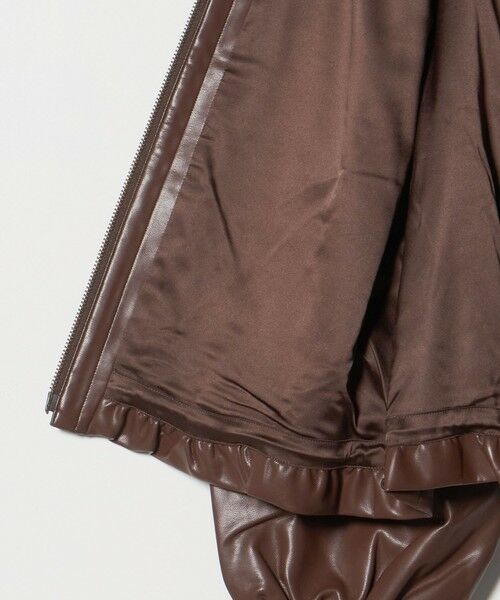 UNITED ARROWS / ユナイテッドアローズ ブルゾン | ＜Marilyn Moon＞レザー ライク ギャザー ブルゾン | 詳細11