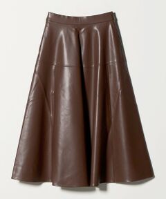 UNITED ARROWS / ユナイテッドアローズ ロング・マキシ丈スカート | ＜Marilyn Moon＞レザー ライク サーキュラー スカート