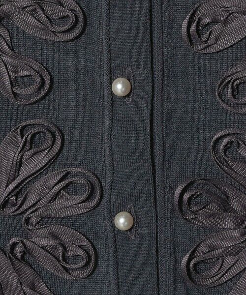 UNITED ARROWS / ユナイテッドアローズ カーディガン・ボレロ | ＜Marilyn Moon＞サテン コード カーディガン | 詳細4