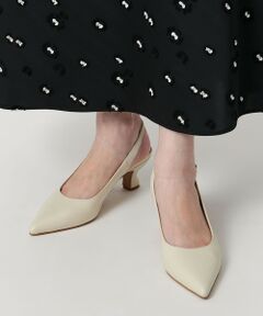 [未使用品]UNITED ARROWS ゴールド ポインテッドトゥパンプス UNITED ARROWS｜ポインテッドトゥ ソフト パンプス BLACK