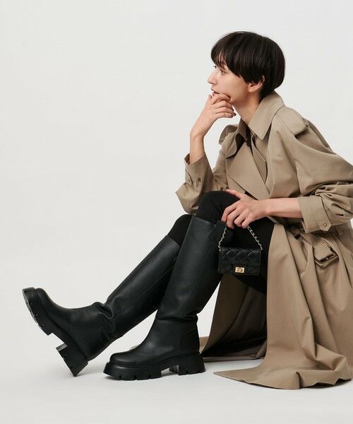 UNITED ARROWS / ユナイテッドアローズ ブーツ（ロング丈） | プラット ロングブーツ | 詳細4