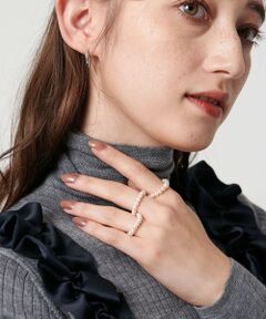 UNITED ARROWS / ユナイテッドアローズ リング | ＜les bonbon＞3連 パール リング