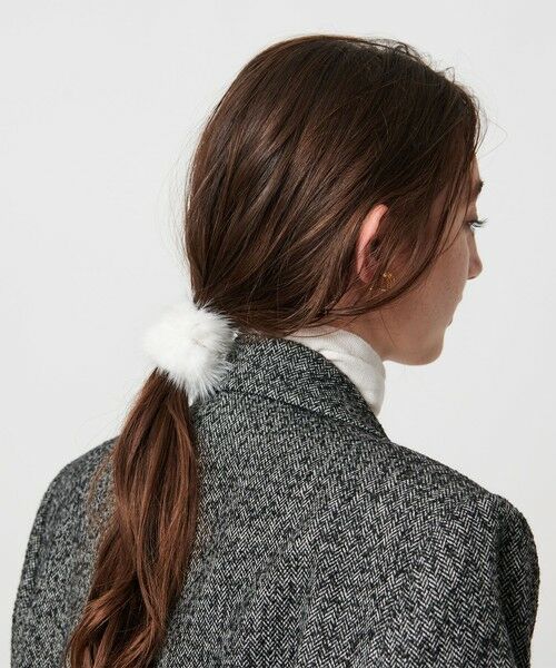 UNITED ARROWS / ユナイテッドアローズ ヘアゴム・シュシュ | ミンク ヘアタイ | 詳細1