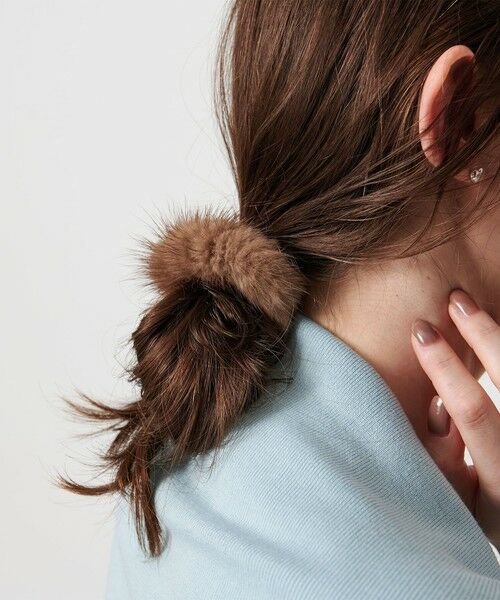 UNITED ARROWS / ユナイテッドアローズ ヘアゴム・シュシュ | ミンク ヘアタイ | 詳細5