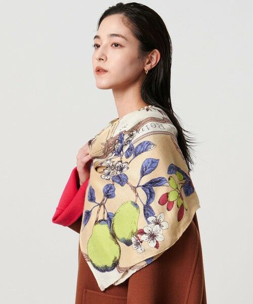 UNITED ARROWS / ユナイテッドアローズ マフラー・ショール・スヌード・ストール | 【一部別注】＜manipuri＞W/SI ストール 25FW | 詳細12