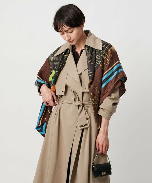 UNITED ARROWS / ユナイテッドアローズ マフラー・ショール・スヌード・ストール | 【一部別注】＜manipuri＞W/SI ストール 25FW | 詳細17