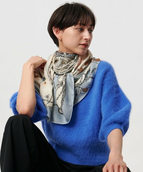 UNITED ARROWS / ユナイテッドアローズ マフラー・ショール・スヌード・ストール | 【一部別注】＜manipuri＞W/SI ストール 25FW | 詳細26