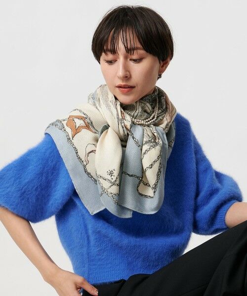 UNITED ARROWS / ユナイテッドアローズ マフラー・ショール・スヌード・ストール | 【一部別注】＜manipuri＞W/SI ストール 25FW | 詳細27
