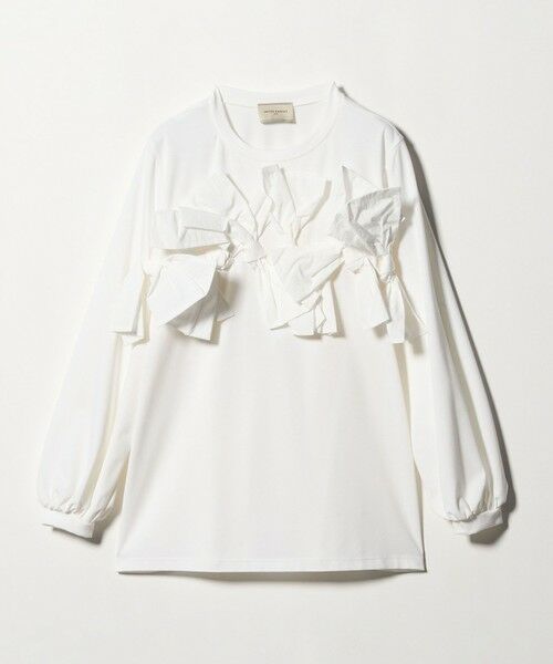 UNITED ARROWS / ユナイテッドアローズ カットソー | リボン コンビ パフスリーブ カットソー ‐ウォッシャブル‐ | 詳細3