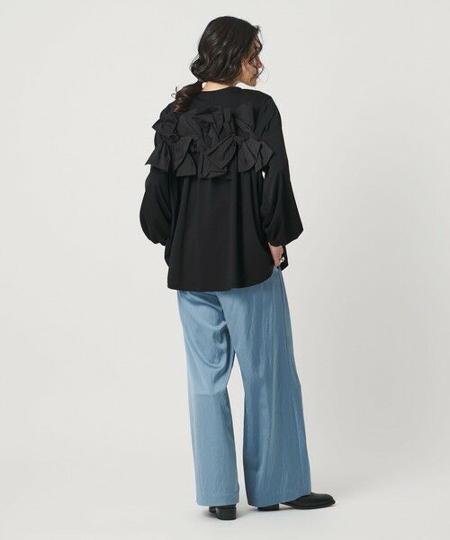 UNITED ARROWS / ユナイテッドアローズ カットソー | リボン コンビ パフスリーブ カットソー ‐ウォッシャブル‐ | 詳細8