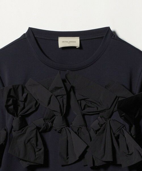 UNITED ARROWS / ユナイテッドアローズ カットソー | リボン コンビ パフスリーブ カットソー ‐ウォッシャブル‐ | 詳細20