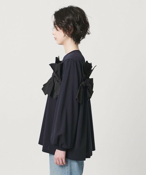 UNITED ARROWS / ユナイテッドアローズ カットソー | リボン コンビ パフスリーブ カットソー ‐ウォッシャブル‐ | 詳細16