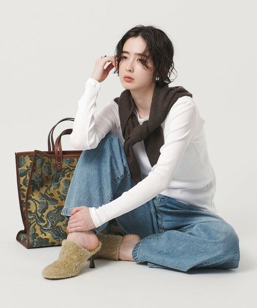 UNITED ARROWS / ユナイテッドアローズ カットソー | コットン テレコ クルーネック カットソー | 詳細1