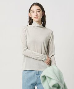 UNITED ARROWS / ユナイテッドアローズ カットソー | ラメ テンジク タートルネック カットソー ‐ウォッシャブル‐