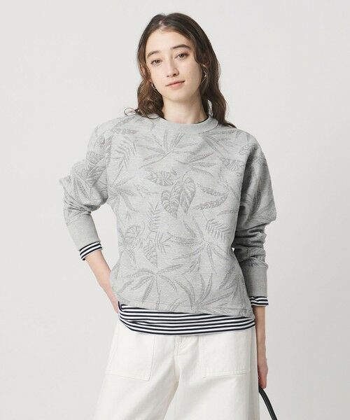 UNITED ARROWS / ユナイテッドアローズ スウェット | リーヴス ジャガード ラメ スウェット | 詳細8