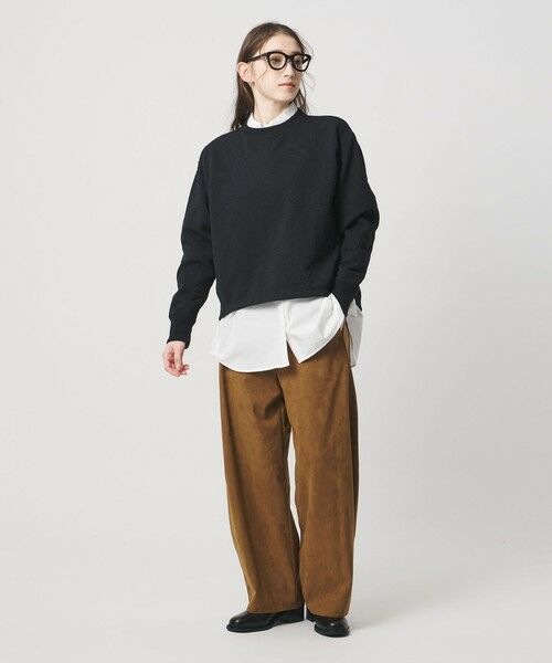 UNITED ARROWS / ユナイテッドアローズ スウェット | リーヴズ ジャガード スウェット | 詳細3