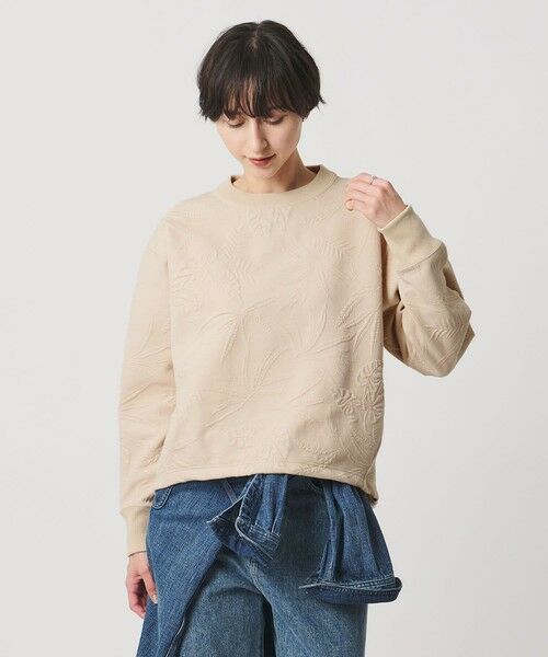 UNITED ARROWS / ユナイテッドアローズ スウェット | リーヴズ ジャガード スウェット | 詳細9