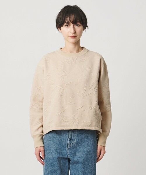 UNITED ARROWS / ユナイテッドアローズ スウェット | リーヴズ ジャガード スウェット | 詳細13