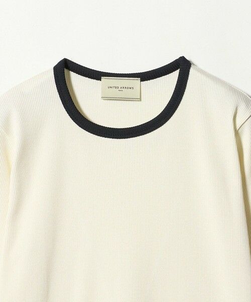 UNITED ARROWS / ユナイテッドアローズ カットソー | リブ バイカラー パイピング カットソー | 詳細5