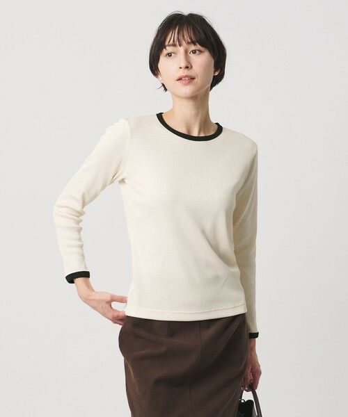 UNITED ARROWS / ユナイテッドアローズ カットソー | リブ バイカラー パイピング カットソー | 詳細1