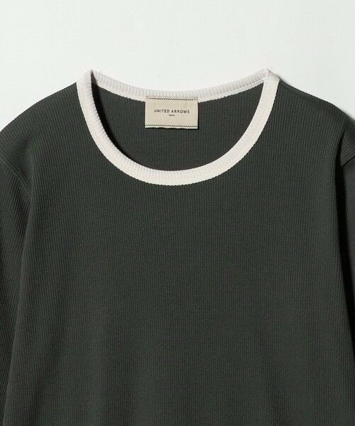 UNITED ARROWS / ユナイテッドアローズ カットソー | リブ バイカラー パイピング カットソー | 詳細13