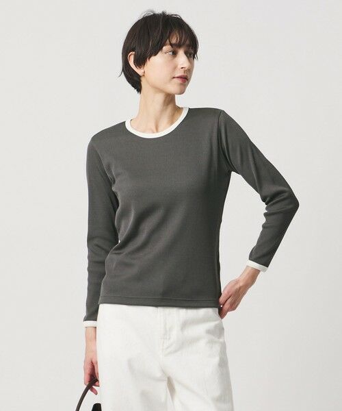 UNITED ARROWS / ユナイテッドアローズ カットソー | リブ バイカラー パイピング カットソー | 詳細7