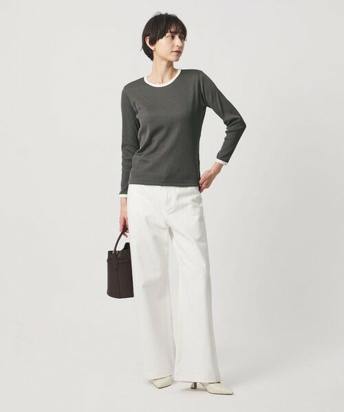 UNITED ARROWS / ユナイテッドアローズ カットソー | リブ バイカラー パイピング カットソー | 詳細8