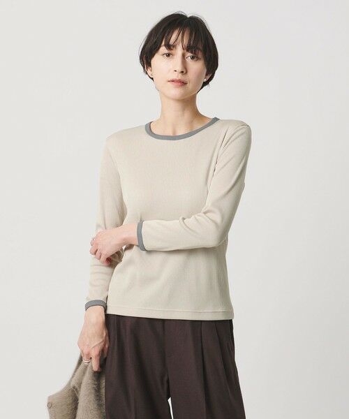 UNITED ARROWS / ユナイテッドアローズ カットソー | リブ バイカラー パイピング カットソー | 詳細15