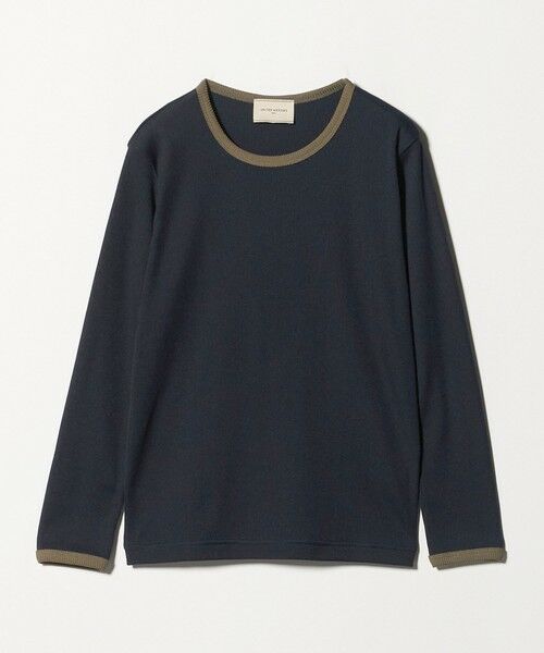 UNITED ARROWS/ユナイテッドアローズ リブ バイカラー パイピング カットソー NAVY FREE UNITED ARROWS/ユナイテッドアローズ リブ バイカラー パイピング カットソー NAVY FREE