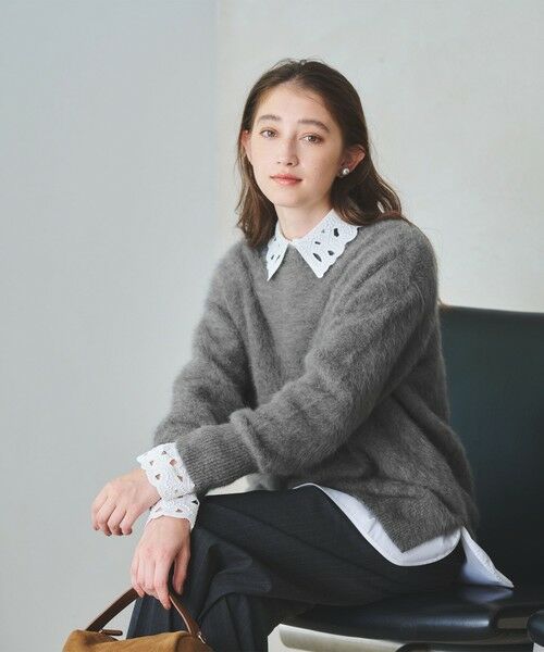 UNITED ARROWS / ユナイテッドアローズ ニット・セーター | フォックスカシミヤ クルーネック ニット | 詳細1