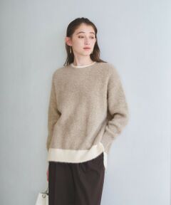 UNITED ARROWS / ユナイテッドアローズ ニット・セーター | フォックスカシミヤ スパンコール クルーネックニット
